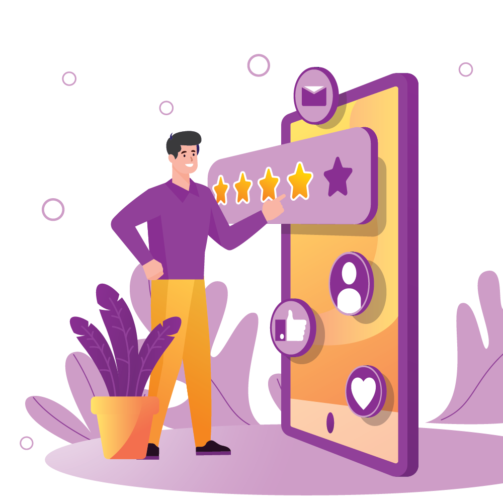 a man pointing to review board